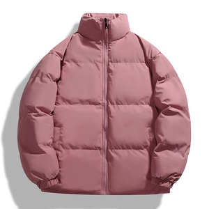 Blouson d'hiver pour homme, long, camouflage, à capuche, matelassé, gris uni, en polyester épais, imperméable, coupe-vent, décontracté, pour l'extérieur - Product Image 1