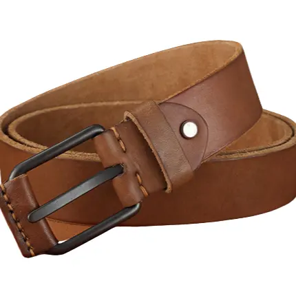 New Adjustable Casual pin Buckle Belt Fashion Luxury Business Men Brown Genuine Cowhide Leather Belts