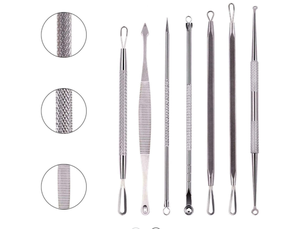 Juego de 7 Piezas para el Cuidado de las Uñas, Herramienta Profesional de Acero Inoxidable para Extraer Puntos Negros con Caja de Regalo para Uso Infantil - Product Image 3