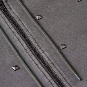 OEM service Custom Fashionable Washed Zip-Up <b>Hoodies</b> High Quality and Durable Perfect for Daily Use Custom <b>Rhinestone</b> <b>Hoodies</b> - Product Image 5