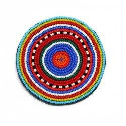 Handmade Stylish Four-Set Embroidery <b>Coaster</b> Collection Elegant Beaded Heart Shape Design New India New Promotional <b>Coaster</b> - Product Image 6