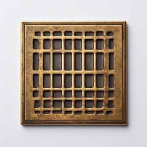 Couvre-drain de sol de salle de bain en laiton moderne et léger avec languette intégrée pour un levage et un nettoyage faciles - Product Image 4