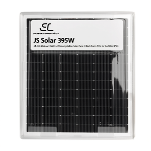 Panneau solaire monocristallin bifacial à demi-cellules JS Solar 395W avec cadre noir certifié TUV IP67 - Product Image 2