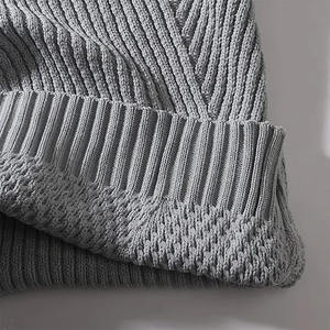 Suéter de Invierno para Hombre Ronpex International, Transpirable, Personalizado, de Moda, de Algodón/Lana, con Cuello Camisero y Manga Larga - Product Image 4