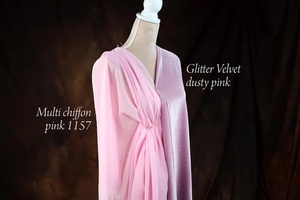 Tela de Chifón Ligera de Color Rosa Suave de 59'' y 180g/m para Confección de Vestidos de Novia, Batas, Bolsos, Fieltro y Ropa de Cama - Product Image 5