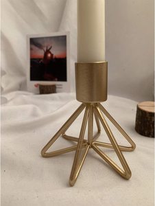 Modern Metal Iron Gold Silver Black Standing <b>Candle</b> <b>Holders</b> Table Decorative <b>Stick</b> <b>Candle</b> <b>Holders</b> - Product Image 2