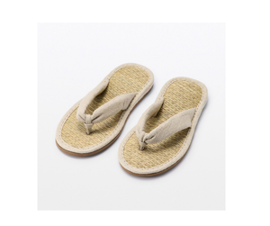 Zapatillas tejidas de algas marinas hechas a mano, zapatillas ecológicas de jacinto de agua para Spa, Hotel, Resort, hogar, suministro de fábrica de Vietnam - Product Image 5