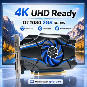 การ์ดจอ GT1030 <span class=keywords><strong>2GB</strong></span> DDR5 64-บิต พร้อมพัดลมระบายความร้อน / รองรับ DVI 4K สำหรับเล่นเกมบนเดสก์ท็อป - ใหม่ - Product Image 3