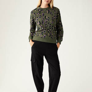 Sudadera de Mujer de Felpa de Invierno de Último Diseño con Manga Larga 100% Algodón Ecológico Servicio OEM - Product Image 1