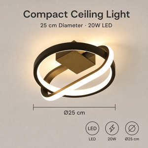 Modern Home Decor Geometric High Cri Tri Color Acrylic <b>Surface</b> <b>Mount</b> <b>Led</b> Ceiling <b>Light</b> For Bedroom Living Room - Product Image 2