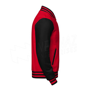 Veste universitaire pour homme de haute qualité, fermeture à boutons, en laine, grande taille, hiver, style streetwear, col montant, veste de style Letterman - Product Image 5