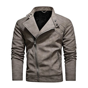Chaqueta de moto de invierno ligera de alta calidad para hombre, superventas, recién llegado, diseño personalizado, decoración de piel, lona de calle alta - Product Image 6