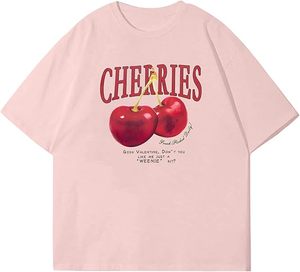 เสื้อยืดโอเวอร์ไซส์ผ้าคอตตอนหนานุ่มสไตล์วินเทจ ล้างสีแบบแอซิดวอช พิมพ์ลายกราฟิก สำหรับผู้หญิง - Product Image 1