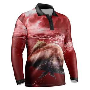 Polo de pesca profesional para hombres-100% poliéster UPF 50 + absorbe la humedad ligero transpirable para viajes de pesca de verano - Product Image 2