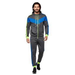 Survêtement d'hiver léger en polyester avec cordon de serrage, design patchwork, imprimé sur la manche latérale, poignets à trous pour les pouces, ourlet plat, logo frontal - Product Image 6