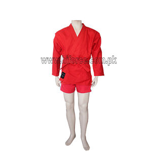 Material de algodón de alta calidad Sambo uniforme Judo Gi rojo/azul Kurtka - Product Image 6