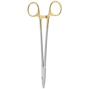 Venta al por mayor de calidad 14cm 16cm 18cm portaagujas logotipo personalizado 410 Acero inoxidable reutilizable TC mango calidad portaagujas - Product Image 4