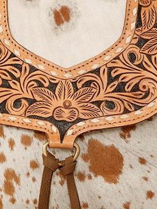 กระเป๋าสะพายไหล่หนังแกะงานทำมือสไตล์ตะวันตก - Product Image 3