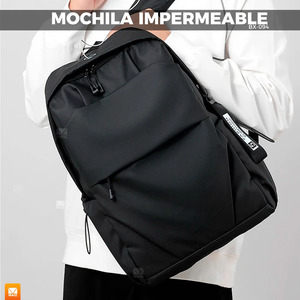 Sac à dos décontracté pour l'école, les voyages et le sport, imperméable - Couleurs assorties - Product Image 2