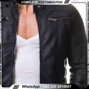 Fabricant OEM sur mesure nouveauté veste de motard de haute qualité pour hommes en cuir de vachette véritable veste respirante à la mode - Product Image 4
