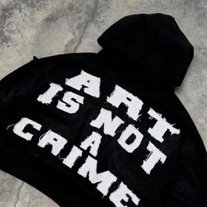 Nouveau design de sweats à capuche pour hommes pull-over avec design personnalisé sweat à capuche léger avec broderie de détresse pour hommes - Product Image 6