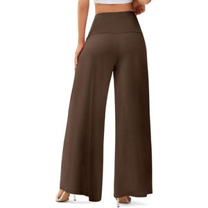 Women's Flared Casual Loose <b>Fit</b> <b>Trousers</b> High Quality Export Oriented Smart Look Office Dress for Woman From Bangladeshi Factory - Product Image 2