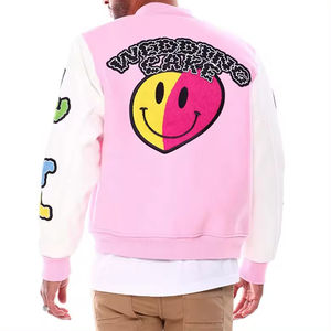 Mejor Premium Precio barato al por mayor chaquetas universitarias en blanco Logotipo personalizado impresión Letterman Hombres Moda Varsity Chaqueta para hombre - Product Image 4