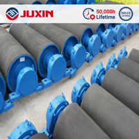 Rodillo de Acero Inoxidable JUXIN con Rodamiento de Bolas Resistente al Desgaste, Polea de Recogida para Transportador con 1.5 Años de Garantía para Materiales a Granel