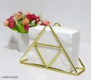 Porte-serviettes en métal de qualité élégante, artisanat indien, grand porte-serviettes en fer, revêtement coloré, pour serviettes de table, design élégant, vase de sol - Product Image 6