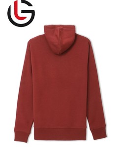 Sudadera con capucha de lana de algodón 100% Vintage granate de la mejor calidad para hombres invierno cálido sin forro cómodo elegante personalizado características capucha - Product Image 2