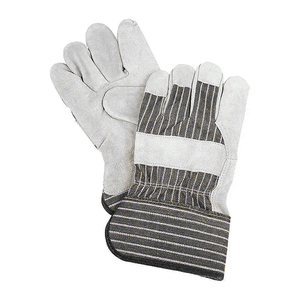 Gants de travail de sécurité de protection des mains de haute qualité Ces gants en vache fendue épaule/ventre gant en cuir avec paume - Product Image 1