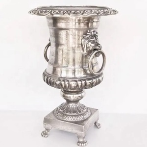 Nouveau pot de fleurs en métal de style vintage élégant, en aluminium, écologique, design personnalisé pour la maison et le jardin - Product Image 4