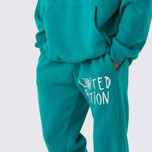 Trajes de sudor de tela polar de algodón de alta calidad 2025, trajes de sudor duraderos de manga larga con estilo para hombres, trajes de sudor con cuello redondo - Product Image 2