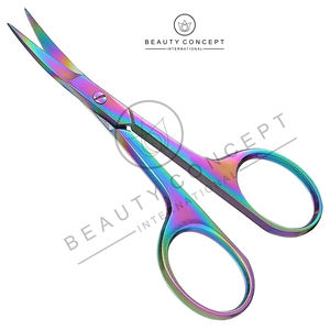 Ciseaux à cuticules multifonctionnels colorés de petite taille pour ongles 2025 par Beauty Concept International, ciseaux de manucure - Product Image 3