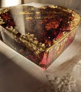 ผลิตภัณฑ์ที่ซื้อมากที่สุดของซาอุดิอาระเบียบัตรแต่งงานมุสลิมทำจากเรซิน2025ส่วนบุคคลและกรอบฝังดอกไม้ของขวัญวันหยุด - Product Image 3