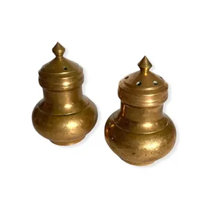 Gold Plated Durable Spice Jar <b>Herb</b> Spice Tools Latest Salt and Pepper Shaker Stainless Steel Salt & Pepper Shaker <b>for</b> Kitchen - Product Image 4