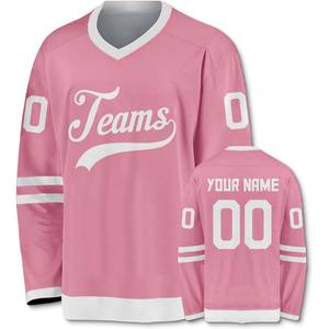 Maillots de Hockey sur glace professionnels en gros Fan Edition Logo personnalisé Durable Polyester Sublimation OEM authentique tissu respirant - Product Image 5