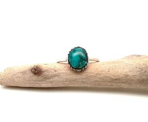 Anillo clásico de plata maciza 925, joyería para mujer, Plata de Ley 925, piedra preciosa turquesa, estilo bohemio, anillo hecho a mano, regalo para mamá - Product Image 1