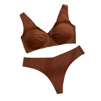 Ensembles soutien-gorge et culotte pour femme Ladymate, taille personnalisée, broderie dentelle, sans armatures, 100% coton, coupe haute, service ODM/OEM, lingerie sculptante
