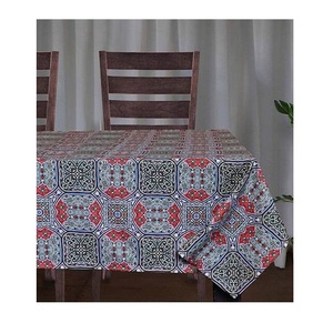 Dark Green Solid Plain New style waterproof and <b>oil</b> proof thick dining party 100% Organic Cotton <b>Table</b> <b>Cloths</b> GOTS Certificates - Product Image 3