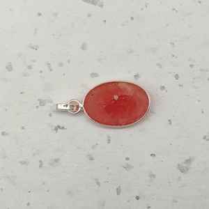 925จี้ดีเงินสเตอร์ลิงประดับพลอยเทียมธรรมชาติแบบมีขอบสร้อยอัญมณี - Product Image 3