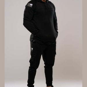 Conjunto de pantalones de chándal para correr de talla grande de nailon/algodón pesado unisex con logotipo personalizado, ropa de entrenamiento para invierno - Product Image 2