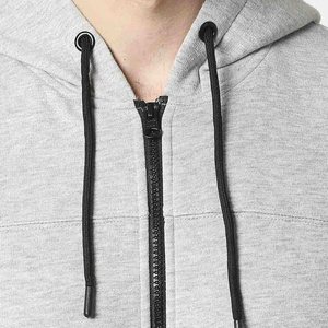 Hoodie surdimensionné en toile épaisse déchirée, style streetwear vintage, effet délavé soleil, personnalisé par le fabricant - Product Image 6