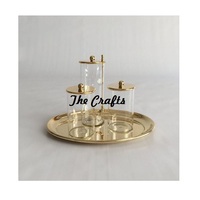 Boîte de rangement en verre et fer pour bonbons, ensemble de boîtes à thé, dossiers, design feuille fait main, gaufrage, logo personnalisé, qualité supérieure, boîte cadeau décorative