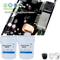 Résine de scellement et adhésif thermique haute performance en silicone V0 -50~200°C 0,8W/mK pour collage et emballage de modules de batterie