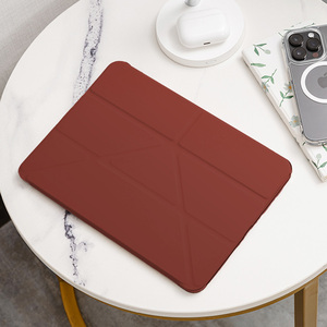 IPAD Pro 11 (2024) étui de protection rouge en TPU et silicone taille 11 pouces certifié pour la charge et le sommeil FCC - Product Image 3
