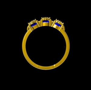 Celebrate Forever Anillo de compromiso de diamante chapado en oro de 18 quilates de alta calidad Elegante anillo de aniversario certificado IGI para bodas - Product Image 4