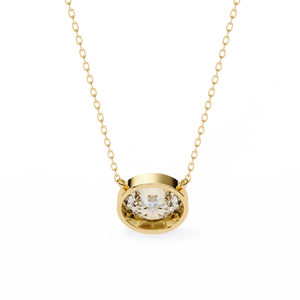 Pendentif en or 18 carats avec un magnifique diamant cultivé en laboratoire, pendentifs et breloques de diamants de qualité supérieure - Product Image 4