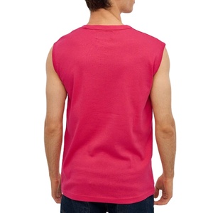 Débardeur de sport moulant pour la course et la musculation, coupe longue, logo personnalisé sérigraphié, col respirant, séchage rapide, tricoté uni - Product Image 3
