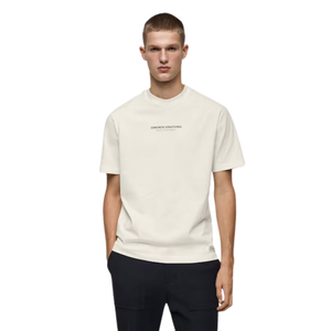 Pantalones extragrandes con hombros caídos de algodón 100% para hombre, camisetas con logotipo personalizado, tejido no tejido, diseño gráfico, estilo lavado, diseño en blanco - Product Image 1